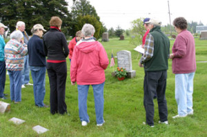 Corbett gravesite ceremony