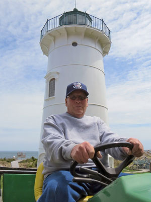 Terry Rowden at Little River Lighthouse in Cutler, Maine (Photo by Bob Trapani, Jr.)