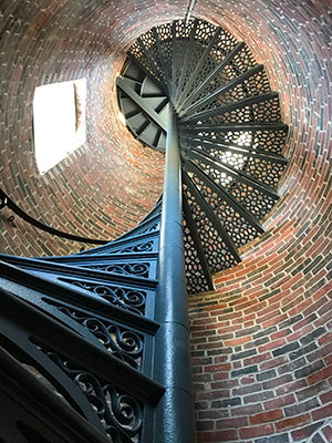 Staircase in Pemaquid Point Light