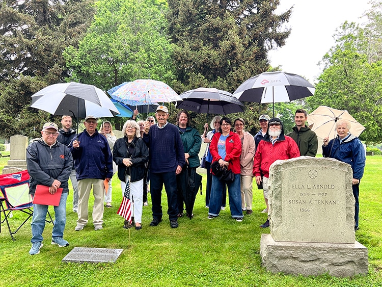 Keeper Aronson marker ceremony