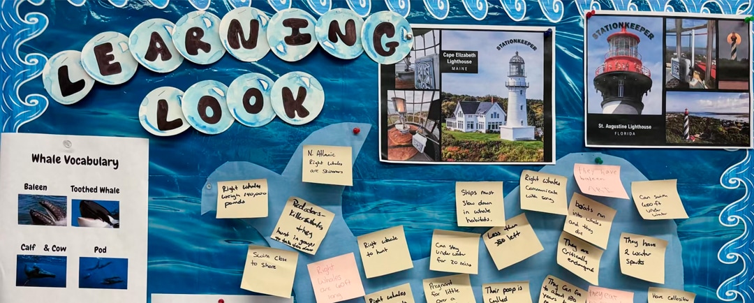 Orleans Elementary Students Learn About Lighthouses and Whale Conservation