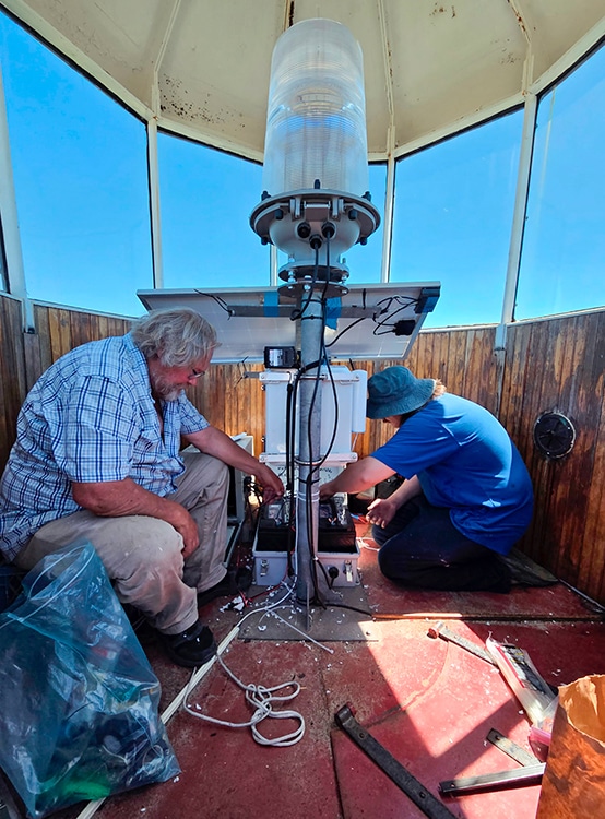 StationKeeper install at Sandy Neck Light