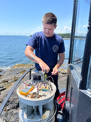 Chase Miller at Marshall Point Light