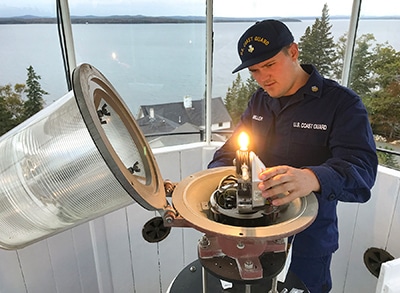 Chase Miller at Dyce Head Light