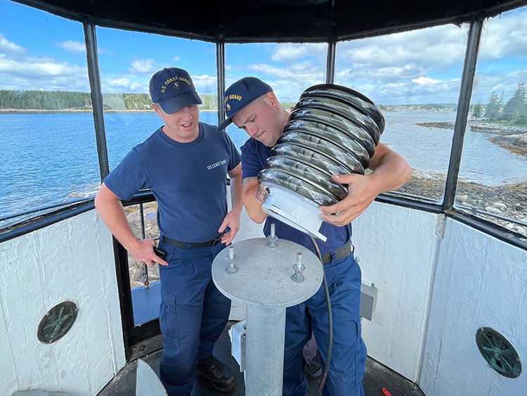 Chase Miller at Marshall Point Lighthouse