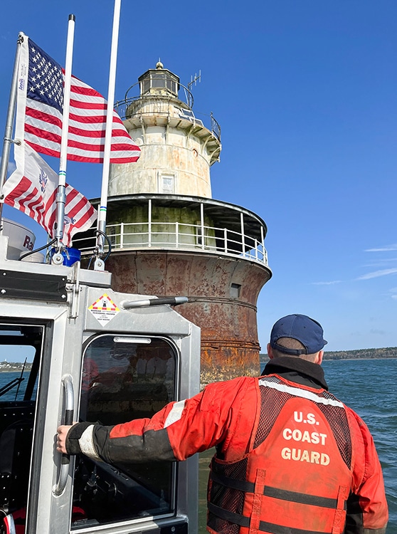 Chase Miller at Lubec Channel Lighthouse
