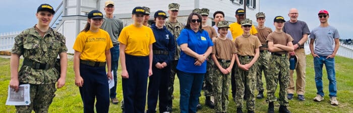 Sea Cadets at Pomham Rocks Light