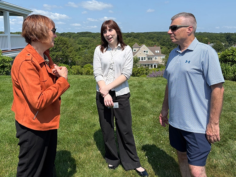 Jeanne Christie, Anna Siletti and Bob Trapani, Jr.