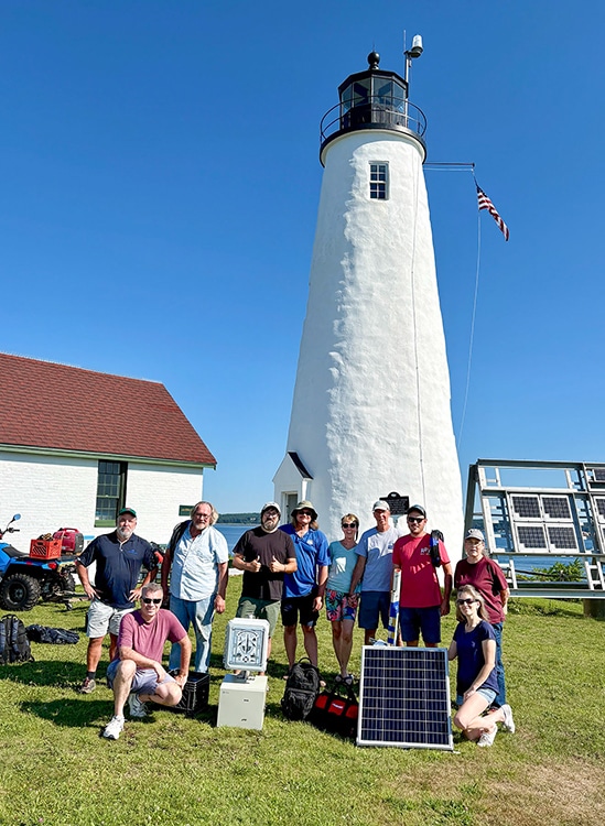 StationKeeper installed at Bakers Island Lighthouse