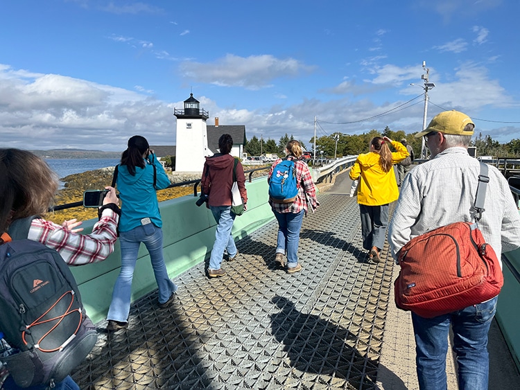 UPENN arriving at Grindle Point Light Station