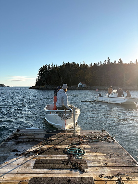 Moving the island floats